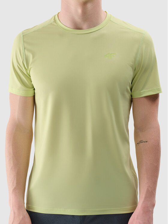 4F 4F Koszulka techniczna BASIC+ Zielony Regular Fit