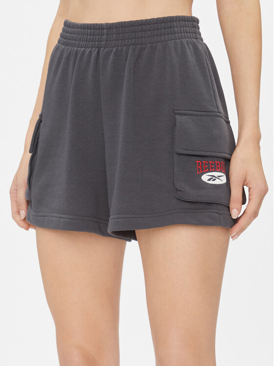 Reebok Športové kraťasy Archive Essentials IL6289 Sivá Regular Fit