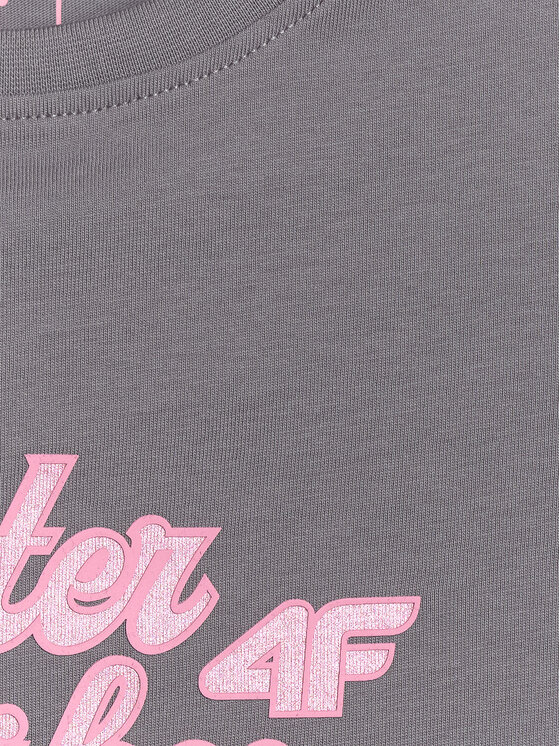 4F 4F T-Shirt APRES SKI Szary ciemny Regular Fit