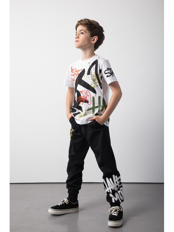 Coccodrillo Coccodrillo Spodnie dresowe ZC5120202SBJ-021 Czarny Regular Fit