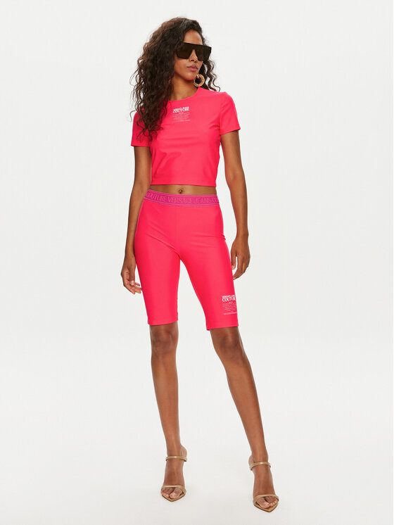 Versace Jeans Couture Versace Jeans Couture Biciklističke hlače 76HAC1A6 Ružičasta Skinny Fit