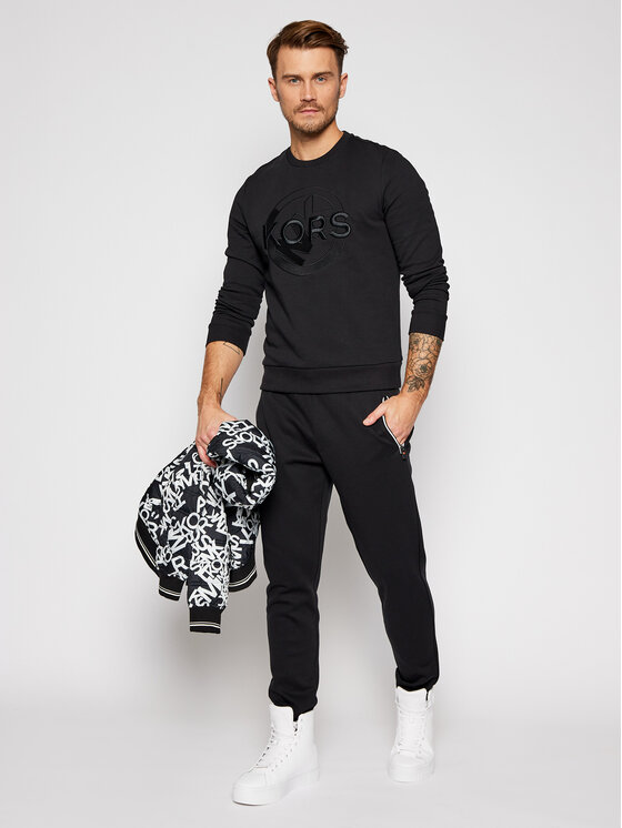 MICHAEL Michael Kors MICHAEL Michael Kors Sweatshirt Embroidered Logo CF05JNR4NF Schwarz Regular Fit