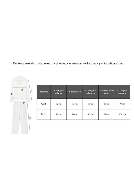 White pocket White pocket Piżama z wiskozy Czarny Loose Fit