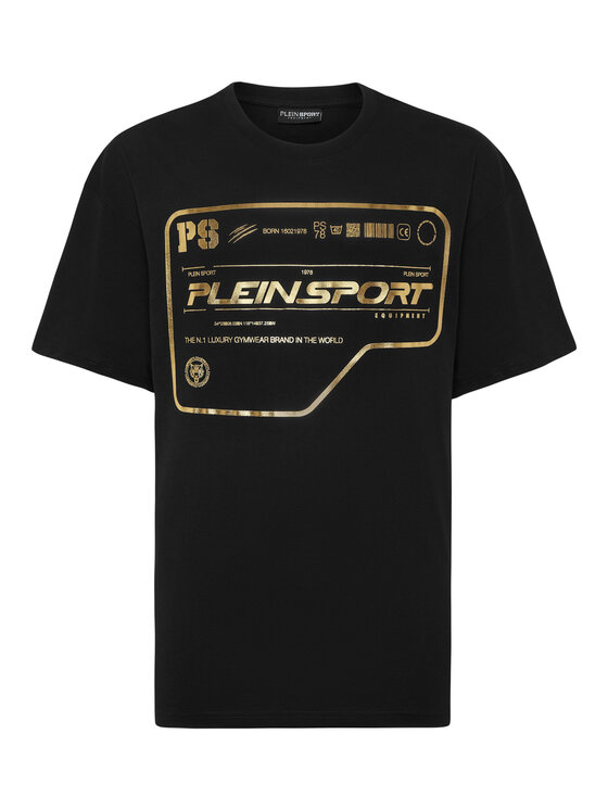 Plein Sport Plein Sport Marškinėliai 24053 Juoda Regular Fit