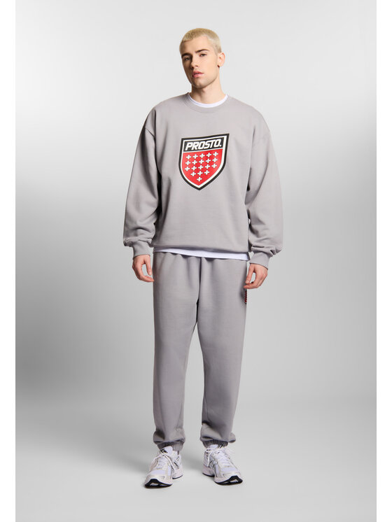 PROSTO. PROSTO. Bluza Shield Big KL261MSWE1032 Szary Regular Fit