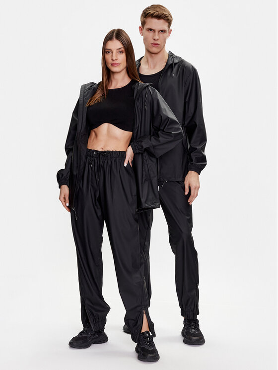 Rains Rains Μπουφάν αδιάβροχο 18370 Μαύρο Regular Fit