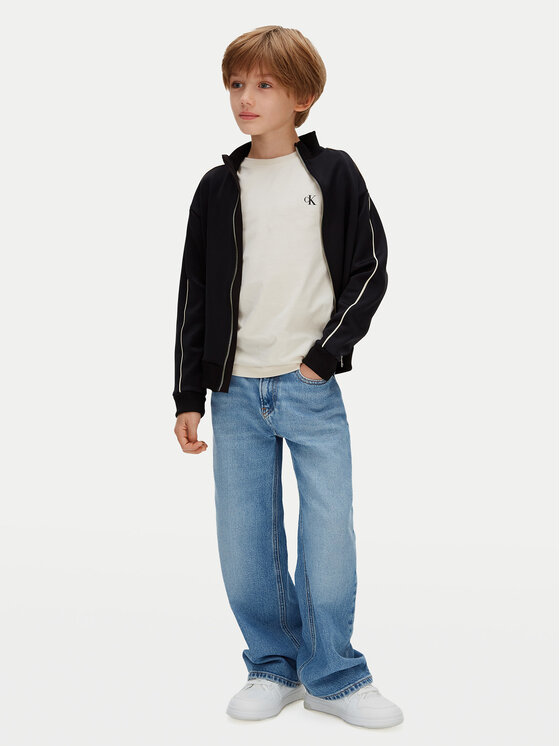 Calvin Klein Jeans Calvin Klein Jeans Bluză Mono Mini Badge IU0IU00570 Roșu Regular Fit