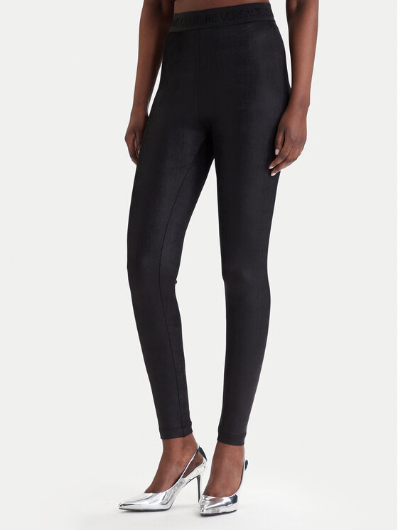 Versace Jeans Couture Versace Jeans Couture Leggings 80HAC101 J0064 Crna Slim Fit