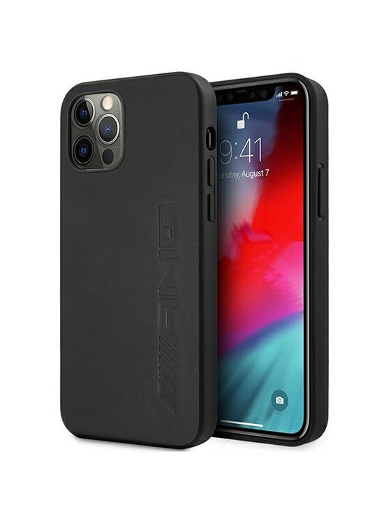 Etui na telefon Mercedes AMG Petronas F1, Czarne, iPhone 12 Pro Max