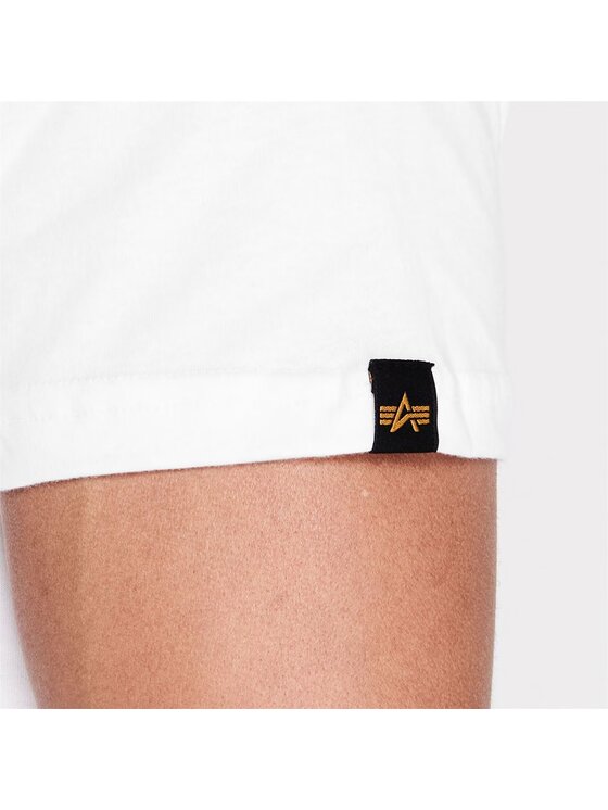 Alpha Industries Alpha Industries T-Shirt AI.178501-09-3XL Biały Basic Fit
