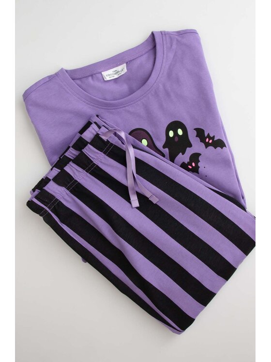 Coccodrillo Coccodrillo Piżama ZC6448118PJS-016 Fioletowy Regular Fit