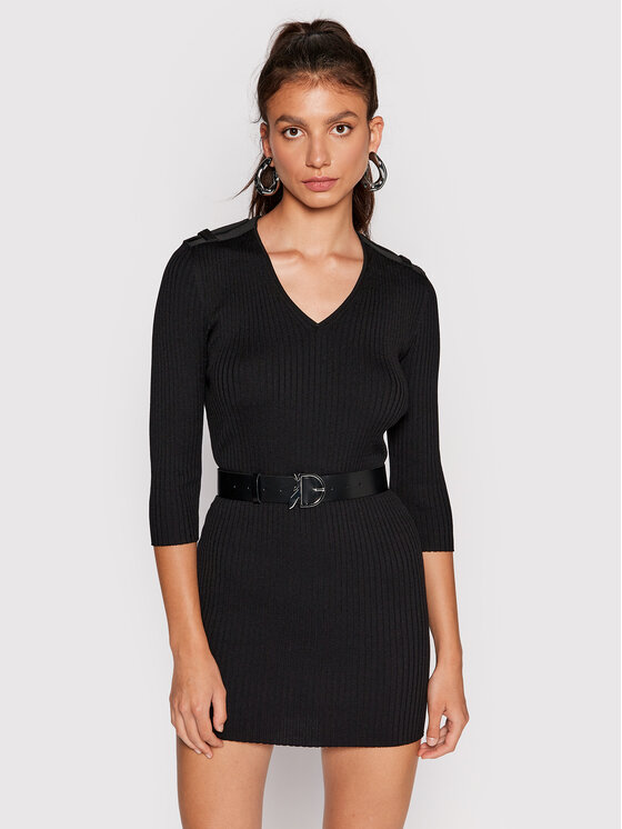 Patrizia Pepe Patrizia Pepe Vestito da giorno 8A1010/K032-K103 Nero Slim Fit