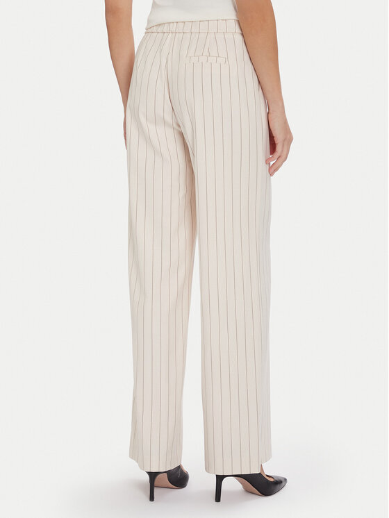 Maryley Maryley Pantaloni din material 25IB598/M17/35PA Écru Regular Fit