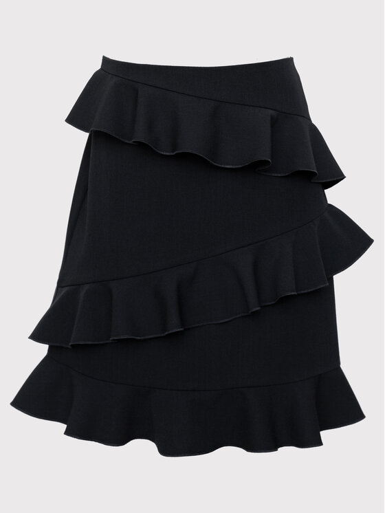 SLY SLY Spódnica 3S-302A Czarny Comfortable Fit