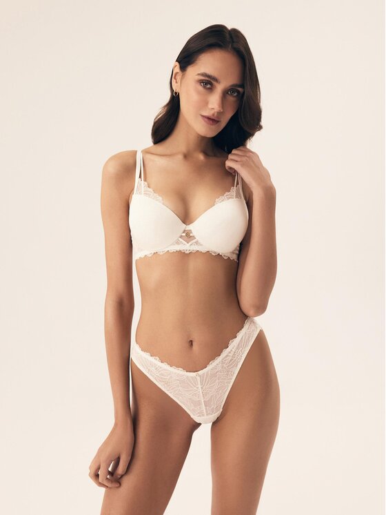 Esotiq Esotiq Biustonosz push-up 42343 Biały
