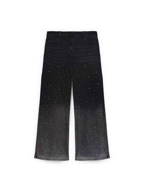 Fiorella Rubino Fiorella Rubino Jeansy P421T005118N033 Czarny Flared Fit