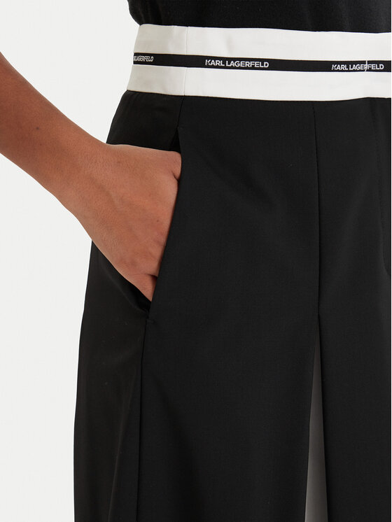 KARL LAGERFELD KARL LAGERFELD Мини пола B1W12005 Черен Regular Fit