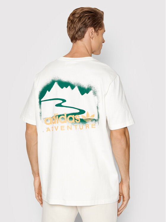 T-shirt Adventure Mountain SprayHF4773 Bianco