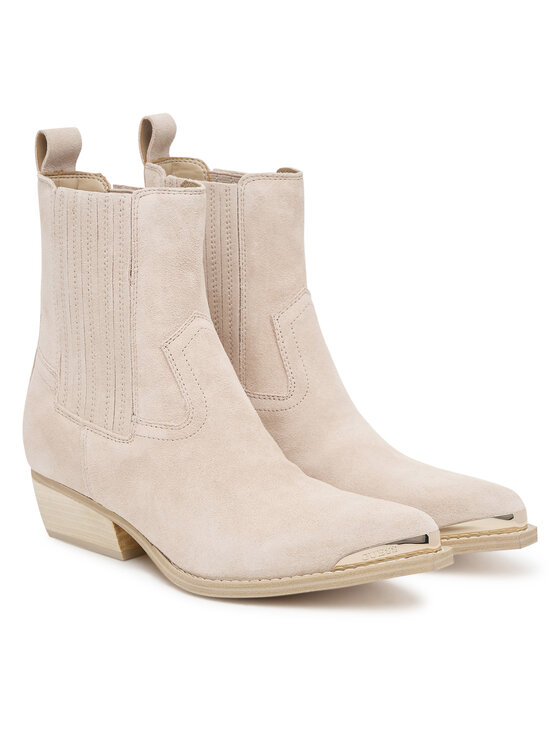 Guess Guess Каубойски обувки FLTLN2 SUE10 Бежов