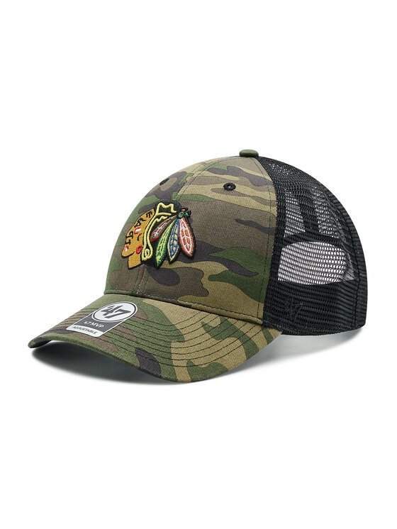 47 Brand Cap Chicago Blackhawks Branson 47 Mvp H CBRAN04GWP CM Grun Modivo