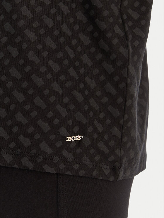 BOSS BOSS Pidžamas krekls B Logo 50550693 Melns Relaxed Fit