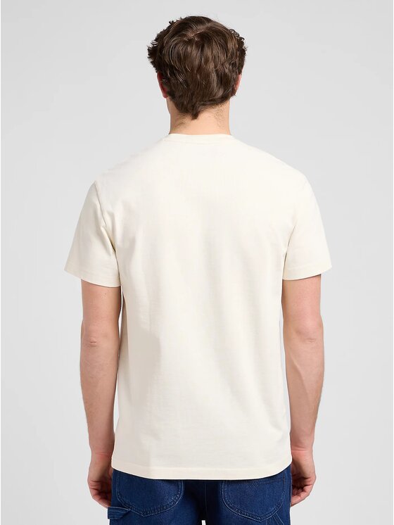 Lee Lee T-Shirt WW ESSENTIAL Biały Comfort Fit