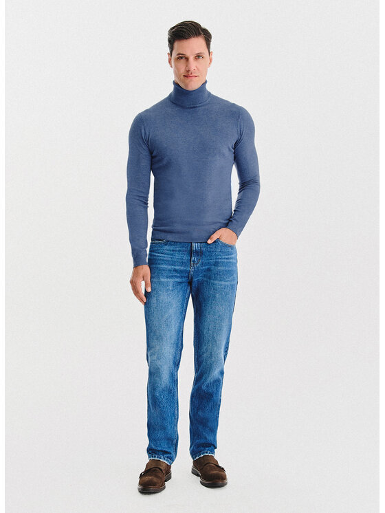 Pako Lorente Pako Lorente Sweter P25WN-2X-032 Niebieski Classic Fit