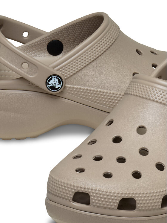 Crocs Crocs Klapki Classic Platform Clog 206750 Beżowy