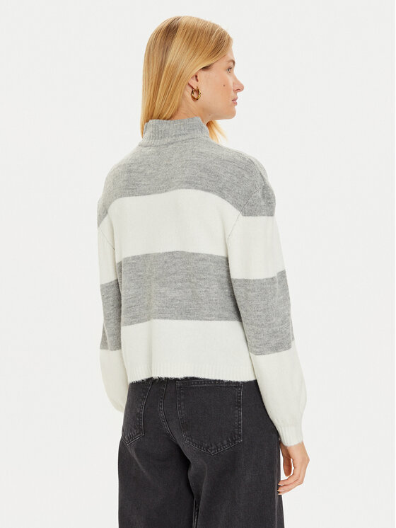 Brave Soul Brave Soul Sweter LK-230MOLLIEC Szary Loose Fit