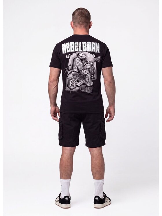 PITBULL PITBULL T-Shirt REBEL BORN Czarny Regular Fit