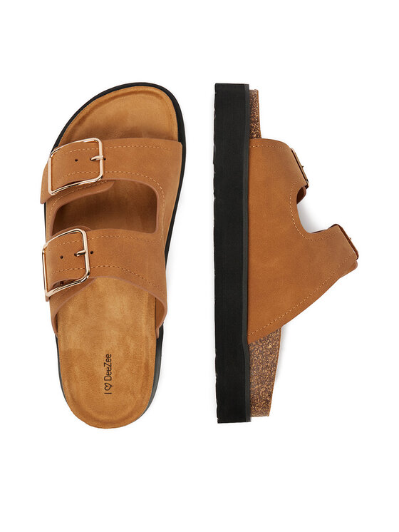 DeeZee DeeZee Klapki CEO-LB-P2181 Brązowy