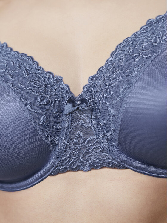 Triumph Biustonosz z fiszbiną Ladyform Soft W X 10166306 Niebieski