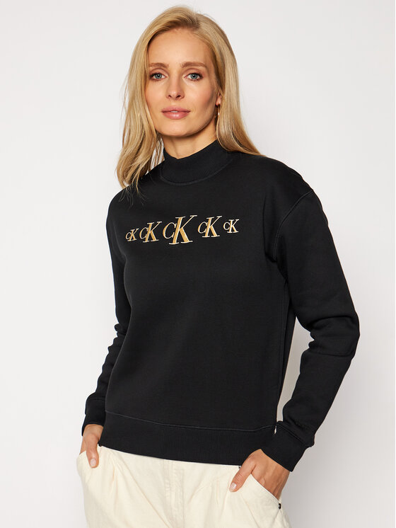 Calvin Klein Jeans Mikina J20J214812 Čierna Regular Fit • Modivo.sk