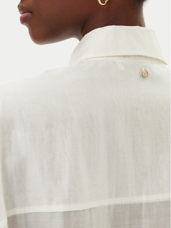 Rinascimento Rinascimento Košile CFC0123656003 Écru Relaxed Fit