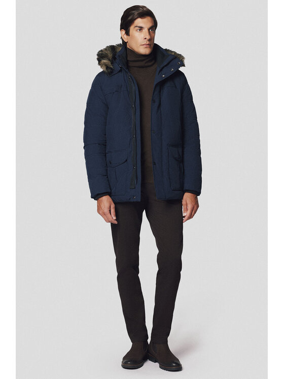 Lancerto Lancerto Kurtka zimowa Akranes KU097224000002 Granatowy Regular Fit