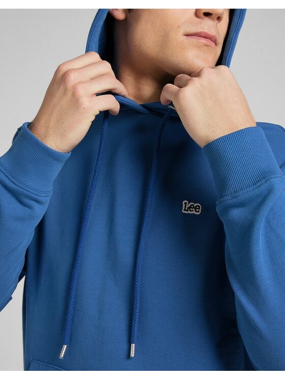 Lee Lee Felpa PLAIN HOODIE Blu Regular Fit