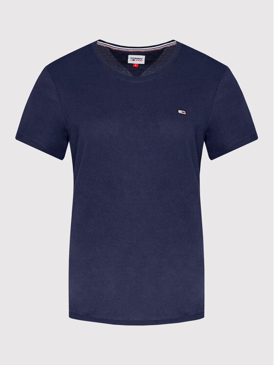 Tommy Jeans Tommy Jeans T-shirt Tjw Jersey DW0DW09198 Tamnoplava Regular Fit