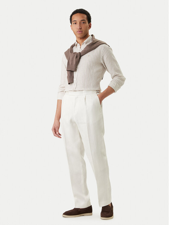 BOSS BOSS Košile H-Liam 50560595 Béžová Regular Fit