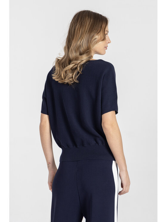Deni Cler Milano Deni Cler Milano Sweter T-DC-S200-F2-10-58-1 Granatowy Regular Fit