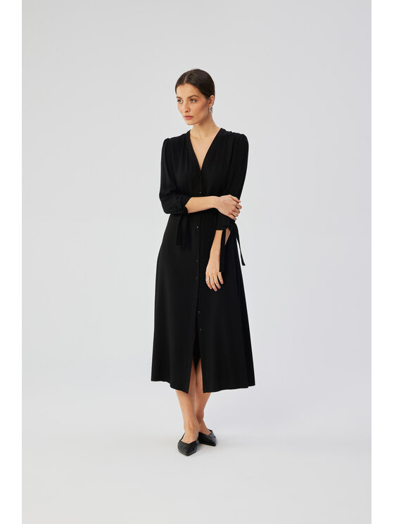 Stylove Stylove Letní šaty S365 Černá Comfortable Fit