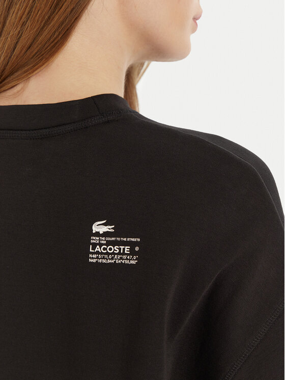Lacoste Lacoste Majica dugih rukava SF5614 Crna Oversize