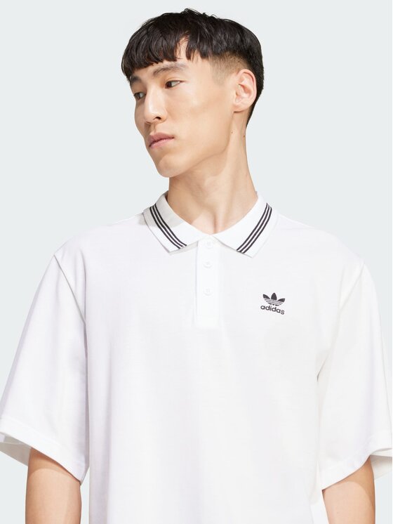 adidas adidas Polo 151131 Biały Loose Fit