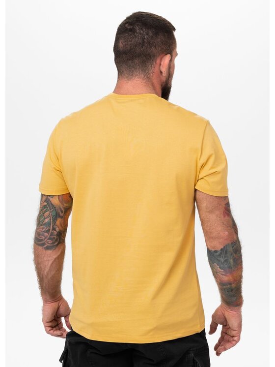 PITBULL PITBULL T-Shirt AUTOMATIC Żółty Regular Fit