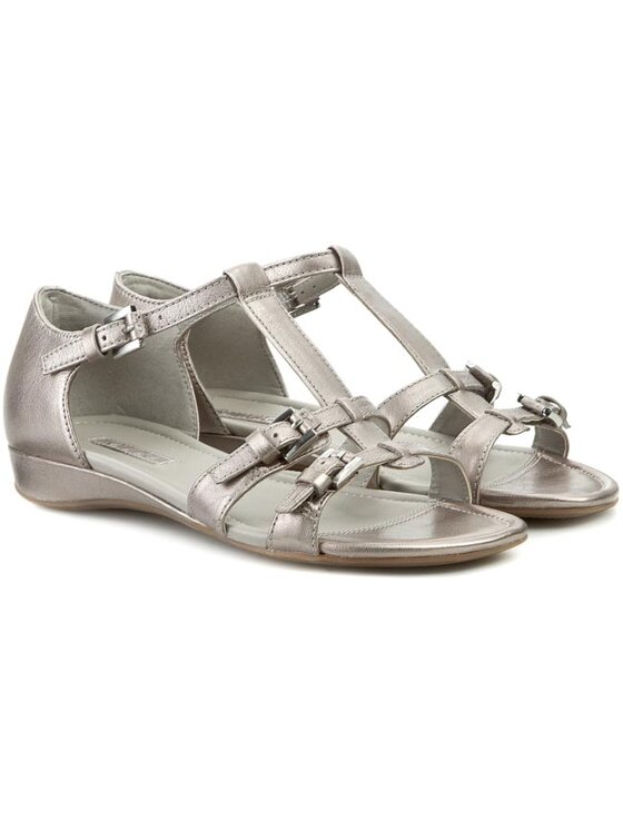 ECCO Sanda y Bouillon Sandal II 35257301459 Srebrny Modivo.pl