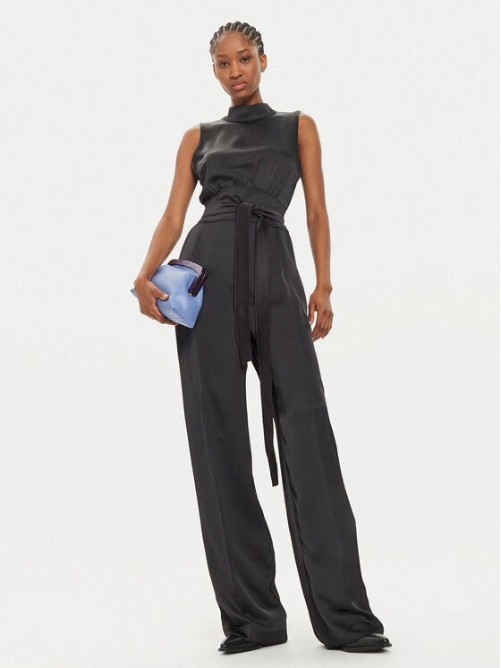 HUGO Hugo Jumpsuit Kisuse 50526176 Schwarz Regular Fit