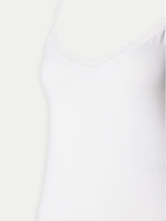 Triumph Triumph Top Feel Of Cotton 10224994 Bílá Slim Fit