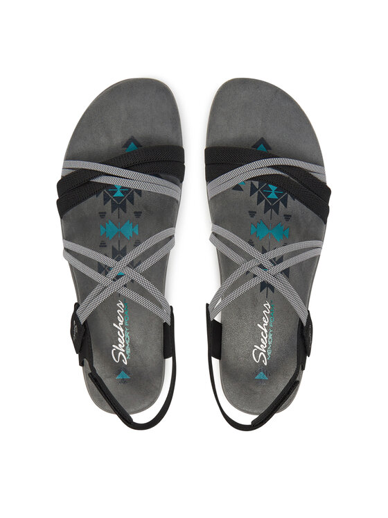 Skechers Skechers Sandały Reggae Slim-Takes Two 163112/BKCC Czarny