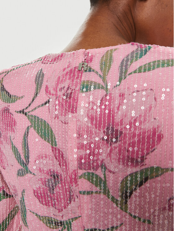 ROTATE ROTATE Coctailkleid 1122422945 Rosa Regular Fit