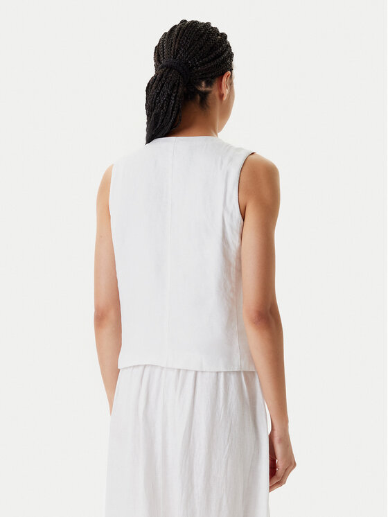 United Colors Of Benetton United Colors Of Benetton Mellény 2AGHDJ00G Fehér Slim Fit
