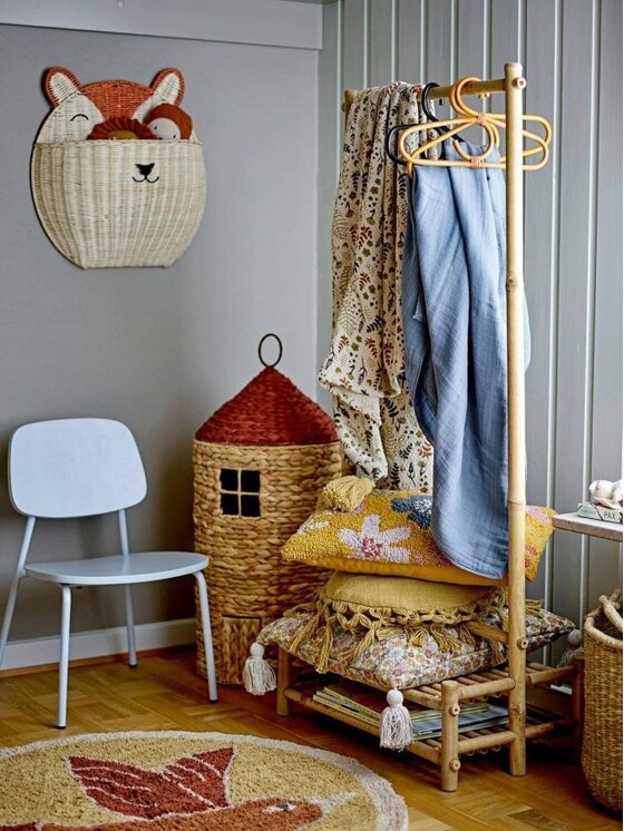 MIAhome MIAhome Kosz na zabawki DOMETO z pokrywą 70 cm Brązowy
